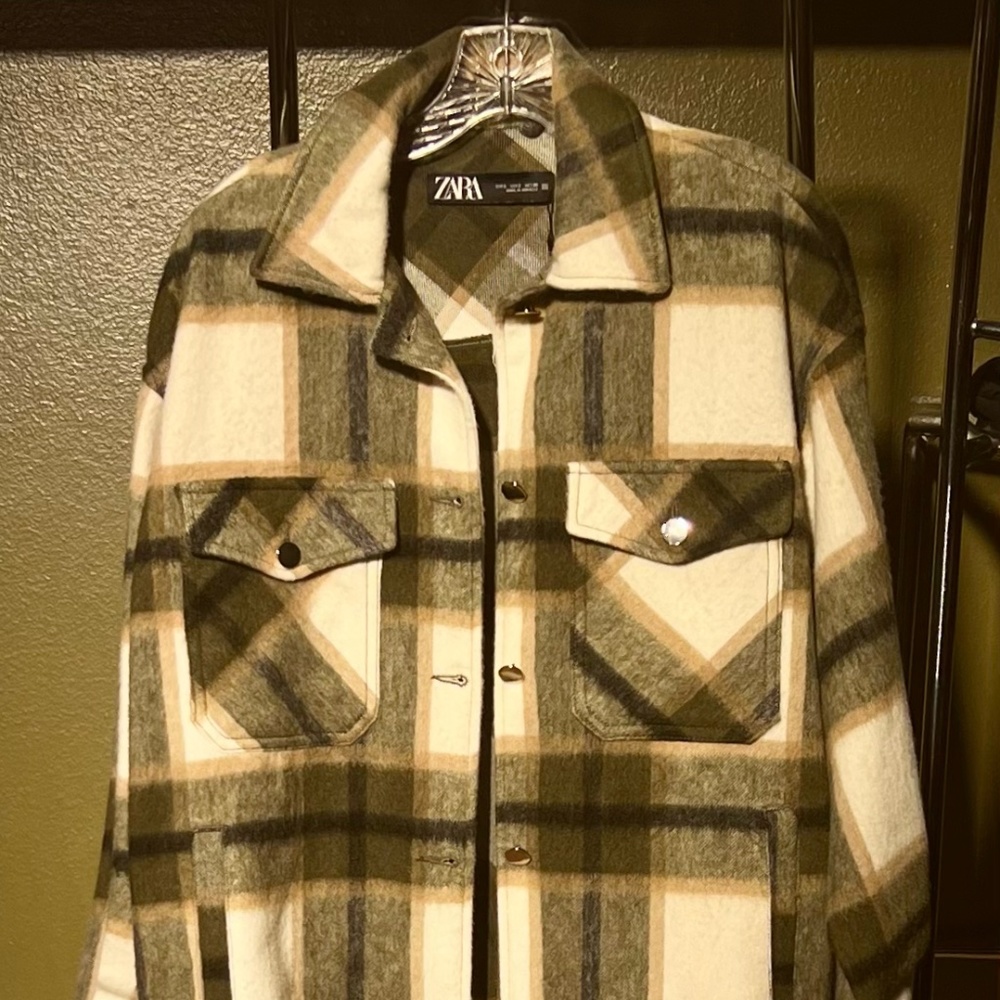 Zara flannel jacket